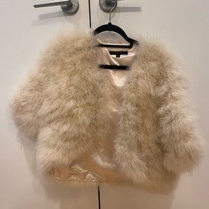 100% feather evening jacket coat